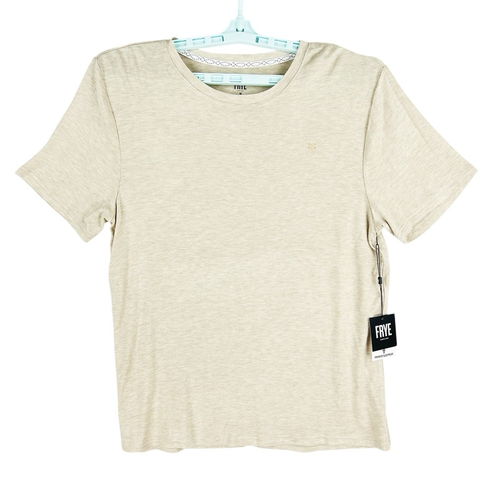 NWT FRYE Men Ultrasoft Modal Blend Sand Stretch Premium Sleepwear T-shirt Size M